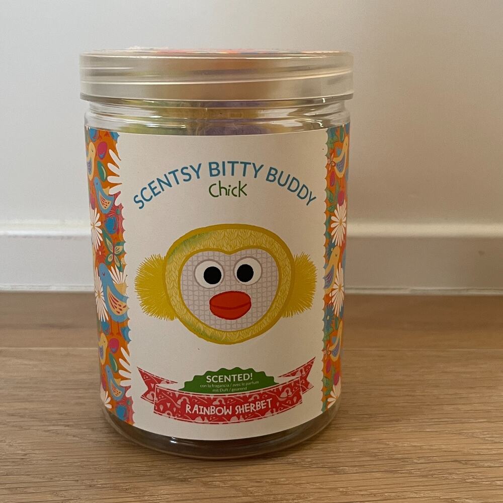 Scentsy Kids Bitty Buddy Chick Rainbow Sherbert Scent New in Package
